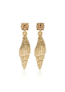 Oscar de la Renta - Crystal Shell Earrings - Gold - OS - Moda Operandi - Gifts For Her