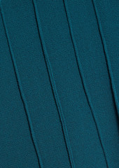 Oscar de la Renta - Cutout wool-blend midi dress - Blue - US 4