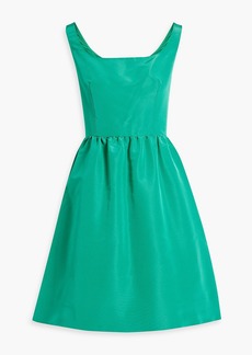 Oscar de la Renta - Flared silk-faille dress - Green - US 8
