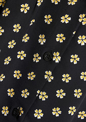 Oscar de la Renta - Floral-print silk-chiffon maxi dress - Black - US 12