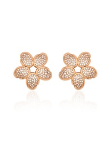 Oscar de la Renta - Flower Crystal Earrings - Neutral - OS - Moda Operandi - Gifts For Her