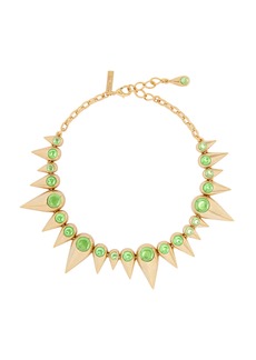 Oscar de la Renta - Golden Spike Necklace - Green - OS - Moda Operandi - Gifts For Her