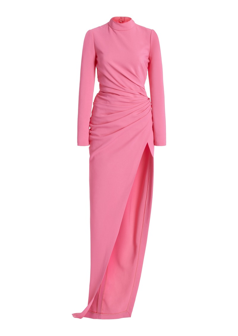 Oscar de la Renta - High-Slit Cady Gown - Pink - US 8 - Moda Operandi