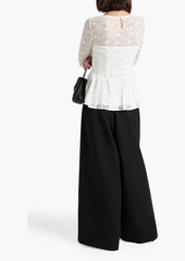 Oscar de la Renta - Lace peplum top - White - US 6