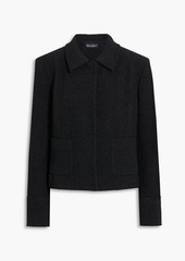 Oscar de la Renta - Metallic wool-blend blazer - Black - US 14