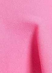 Oscar de la Renta - Off-the-shoulder stretch-knit peplum top - Pink - XL