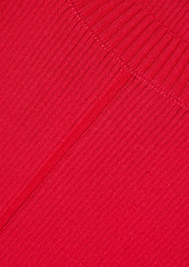 Oscar de la Renta - Ribbed cotton-blend top - Red - L