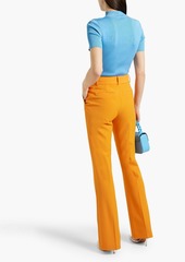 Oscar de la Renta - Ribbed silk-blend turtleneck top - Blue - S