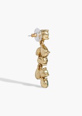 Oscar de la Renta - Gold-tone crystal earrings - Metallic - OneSize