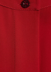 Oscar de la Renta - Silk-blend crepe de chine blouse - Red - US 2