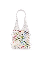 Oscar de la Renta - Small Knotted Leather Tote - White - OS - Moda Operandi