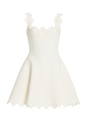 Oscar de la Renta - Women's A-Line Knit Dress - White - Moda Operandi