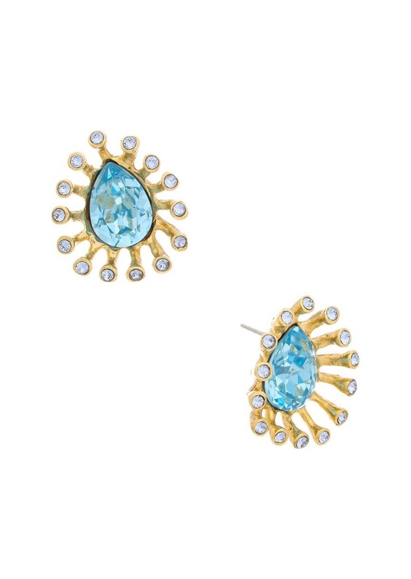 Oscar de la Renta 14K Urchin Earrings