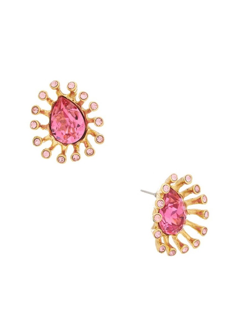 Oscar de la Renta 14K Urchin Earrings