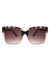 Oscar de la Renta 52mm Butterfly Sunglasses in Black Blush at Nordstrom Rack