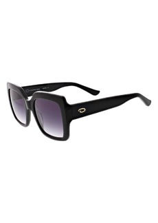 Oscar de la Renta 53mm Extreme Square Large Glam Sunglasses in Black at Nordstrom Rack