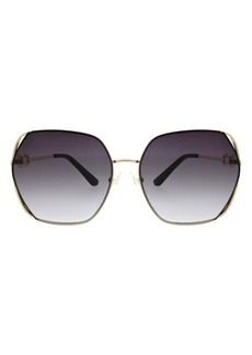 Oscar de la Renta 62mm Butterfly Sunglasses in Gold/Black at Nordstrom Rack