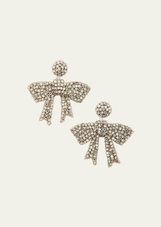 Oscar de la Renta Beaded Bow Earrings