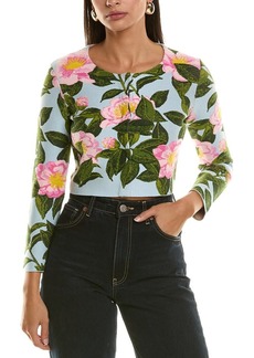 Oscar de la Renta Camellia Cardigan