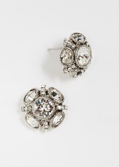 Oscar de la Renta Classic Button Earrings