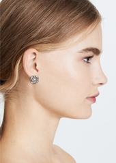 Oscar de la Renta Classic Button Earrings