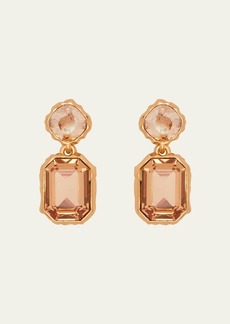 Oscar de la Renta Classic Crystal Drop Earrings