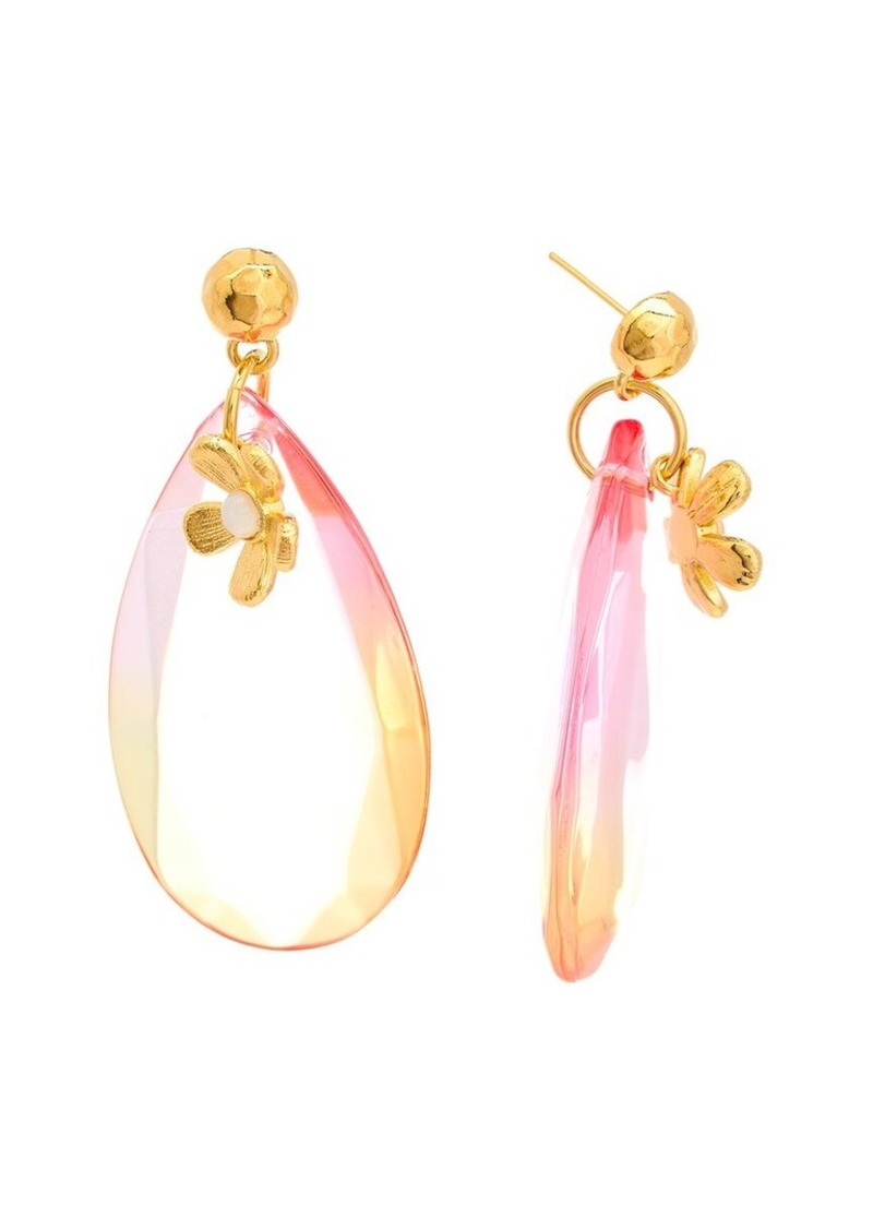 Oscar de la Renta Flower Earrings