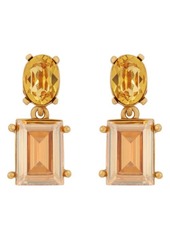 Oscar de la Renta Gallery Crystal Drop Earrings