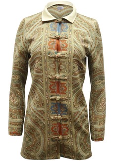Oscar De La Renta Paisley Print Jacket in Multicolor Wool