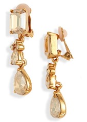 Oscar de la Renta Small Classic Crystal Drop Earrings at Nordstrom
