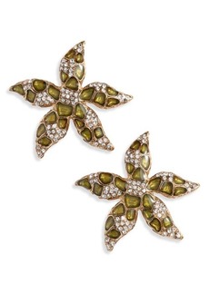 Oscar de la Renta Small Starfish Earrings