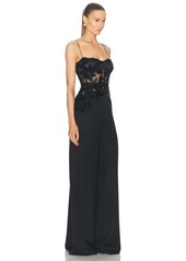 Oscar de la Renta Velvet Jumpsuit