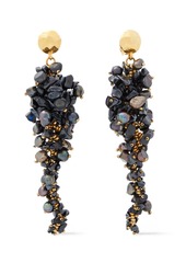 Oscar De La Renta Woman Gold-tone Bead And Faux Pearl Clip Earrings Gold