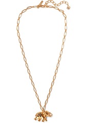 Oscar De La Renta Woman Gold-tone Crystal Necklace Gold