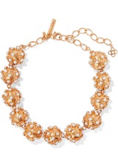Oscar De La Renta Woman Gold-tone Faux Pearl Necklace Gold
