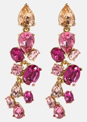 Oscar de la Renta Scramble crystal-embellished earrings