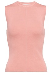 Oscar de la Renta Silk-blend tank top