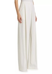 Oscar de la Renta Stretch Wool Wide-Leg Pants