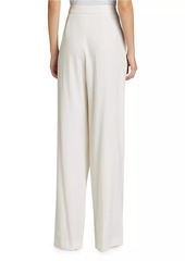 Oscar de la Renta Stretch Wool Wide-Leg Pants