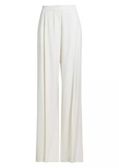 Oscar de la Renta Stretch Wool Wide-Leg Pants