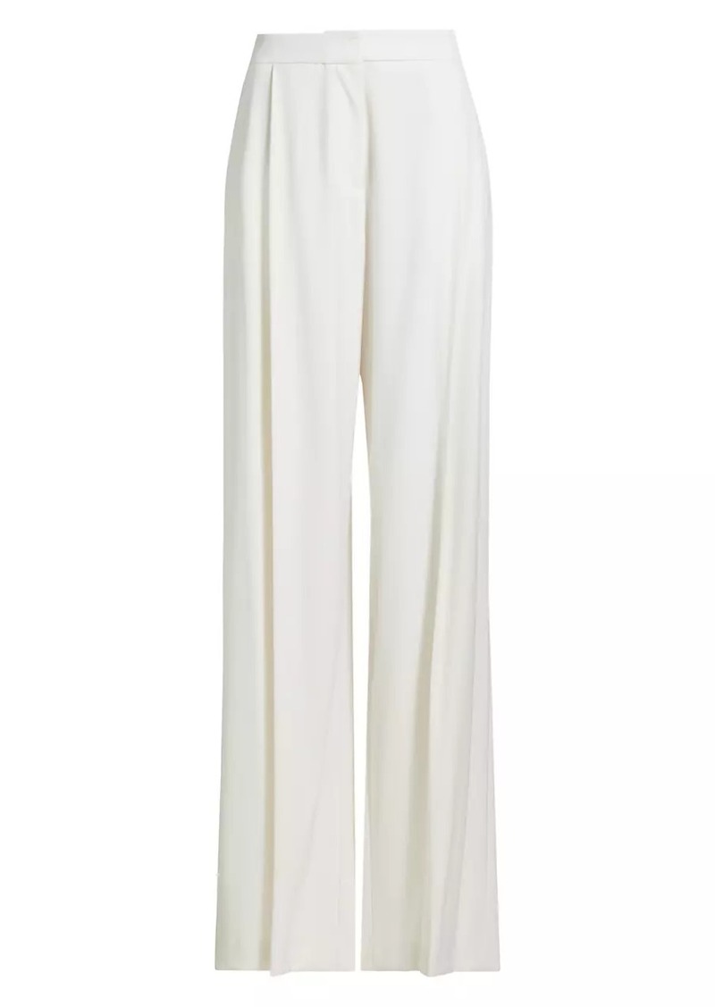 Oscar de la Renta Stretch Wool Wide-Leg Pants