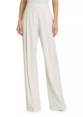 Oscar de la Renta Stretch Wool Wide-Leg Pants