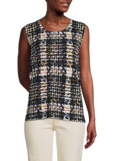 Oscar de la Renta Tweed Tank Top