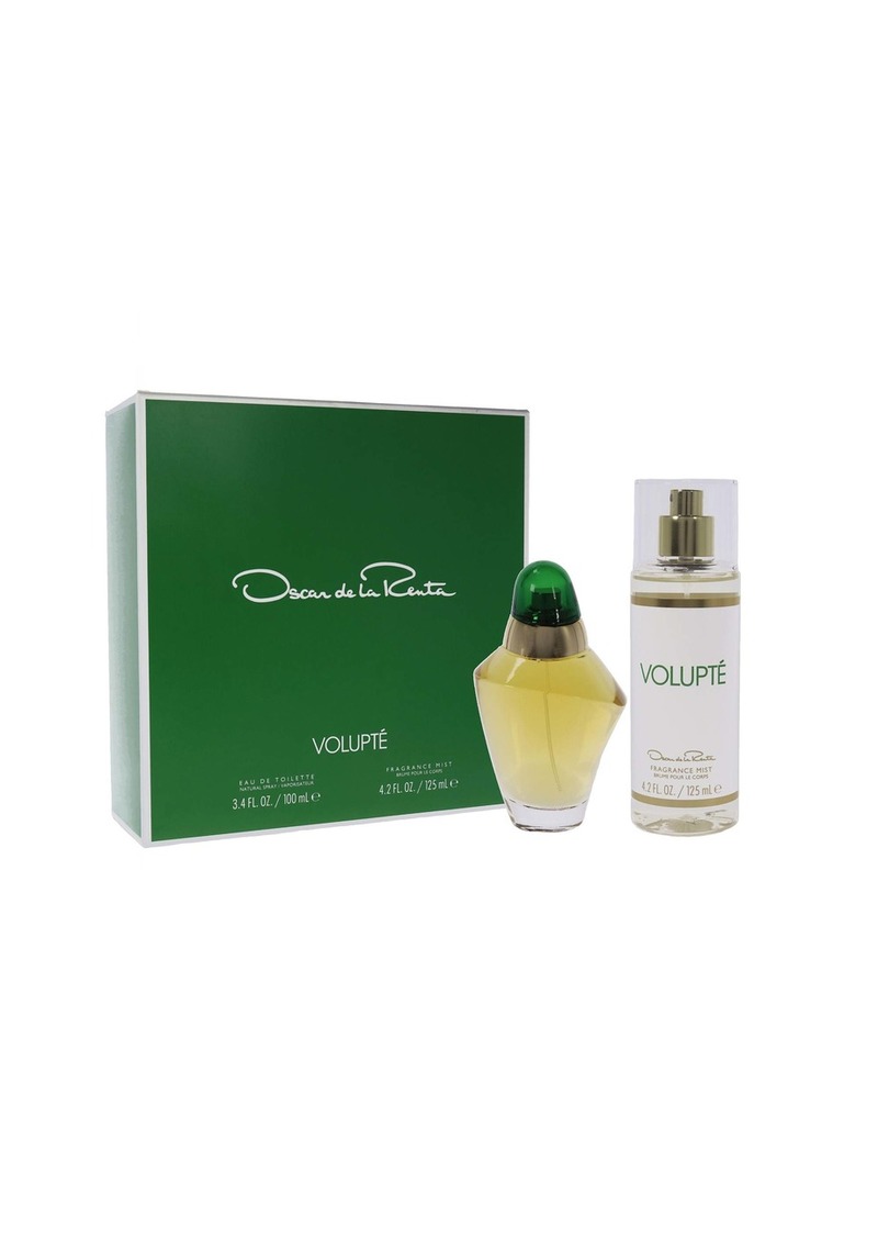 Volupte by Oscar De La Renta for Women - 2 Pc Gift Set 3.4oz EDT Spray, 4.2oz Frangrance Mist