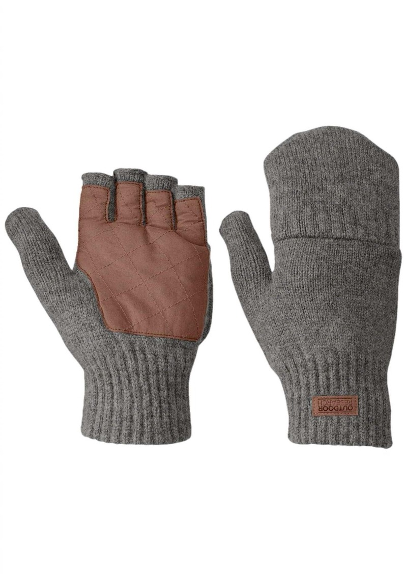 Outdoor Research Men's Lost Coast Fingerless Mitten In Pewter