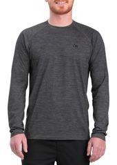Outdoor Research Alpine Onset Crew Long Sleeve T-Shirt in Charcoal Heather at Nordstrom