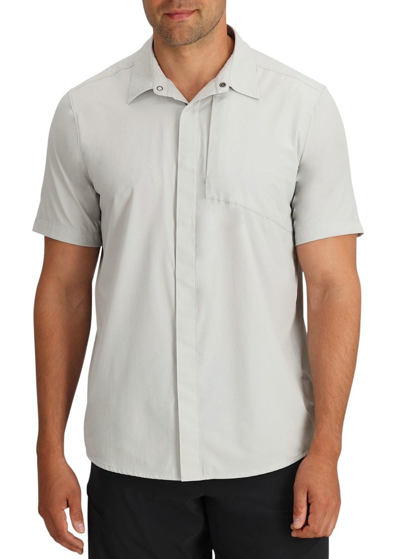 Outdoor Research Men's Astroman Air Short Sleeve Shirt, Small, Brown