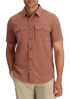 Outdoor Research Men's Way Station SS Shirt, Large, Brown