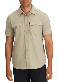 Outdoor Research Men's Way Station SS Shirt, Medium, Pro Khaki