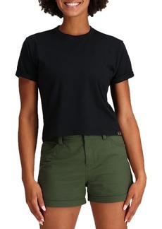 Outdoor Research Women's Essential Boxy Tee, Small, Black